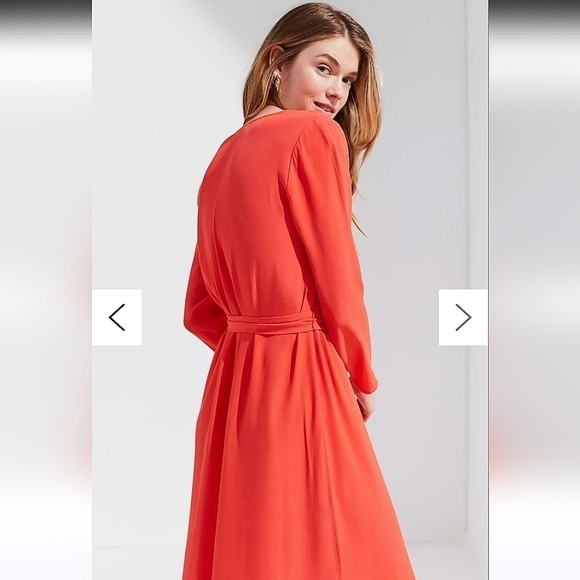 Urban Outfitters-V-Neck Long Sleeve Maxi Dress-NWT-Size Medium - Picture 2 of 16